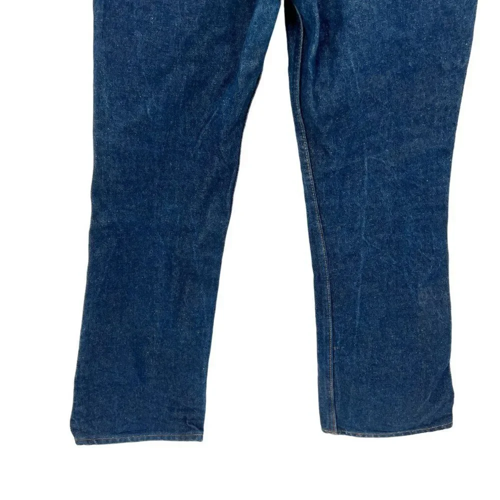 Vintage Levi's 20517-0217 Orange Tag Dark Blue Wash Saddleman Jeans 33 x 30